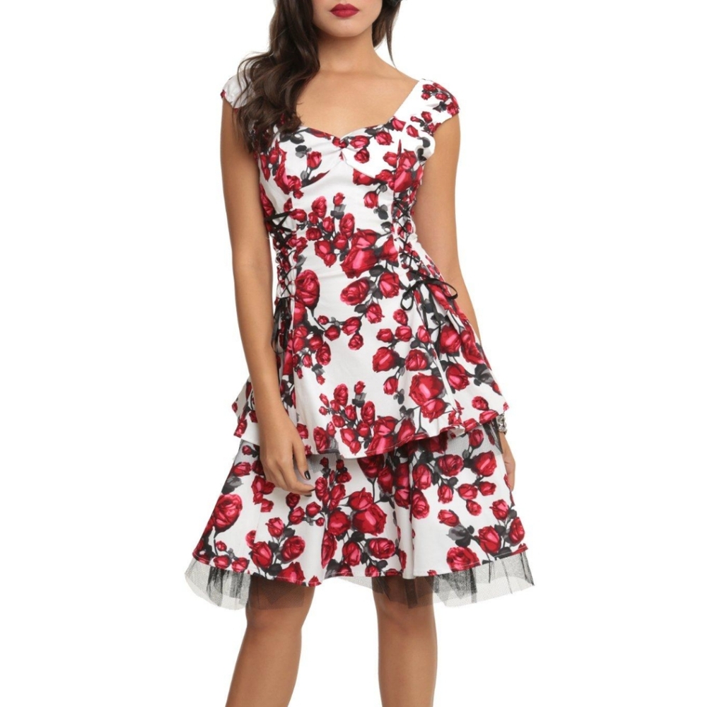 EUC sz XS (UK 8) Hearts & Roses Briar Rose Dress